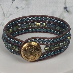 Emeral Green Glitter Bracelet